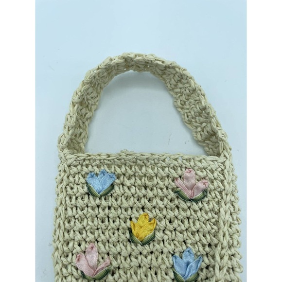 Bear Plush Stuffed Animal Purse Pouch Accessory Spring Flower Jewels - Picture 3 of 6